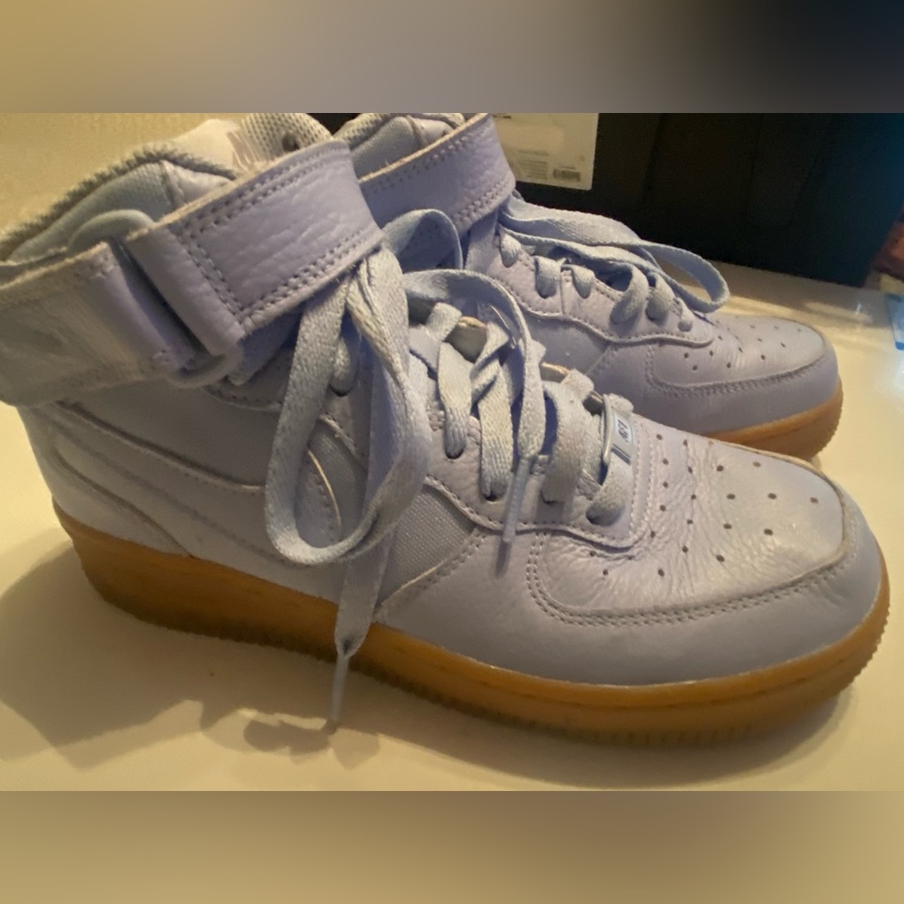 Barely worn custom Nike Air Force One high tops!